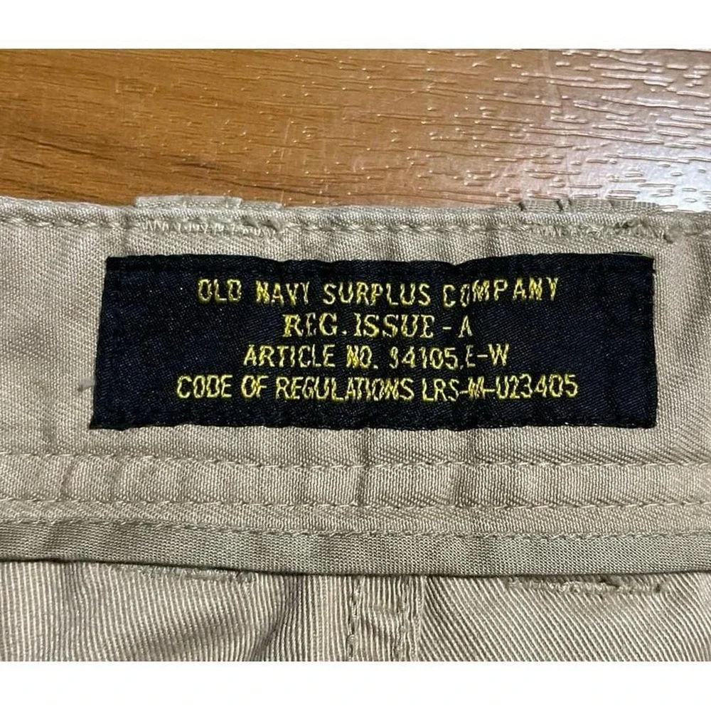 Mens NWT Old Navy Khaki Cargo Durable Tan Utility Straight Leg Pants